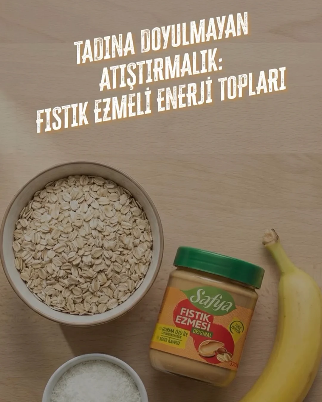 Fıstık Ezmeli Enerji Topları