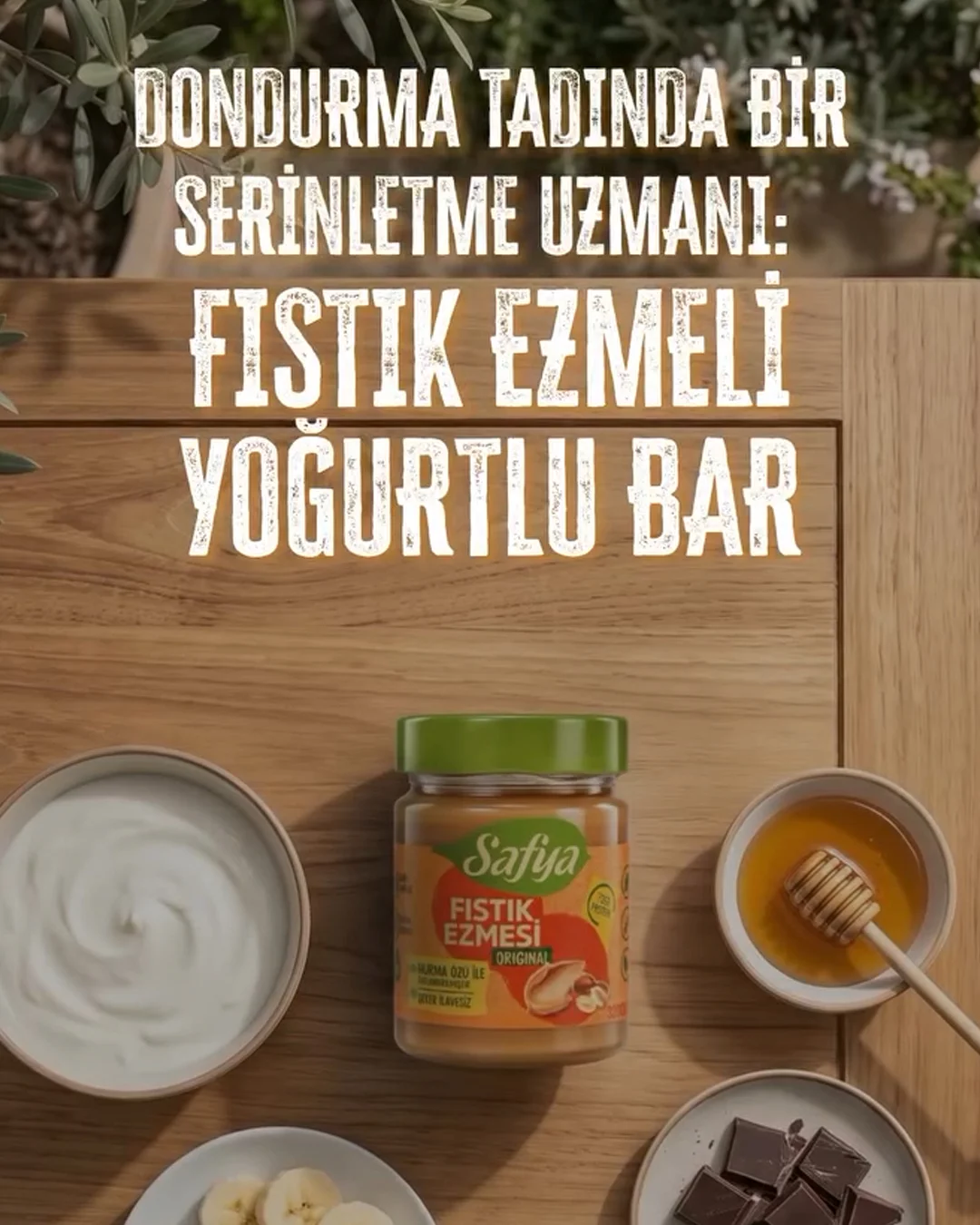 Fıstık Ezmeli Yoğurtlu Bar
